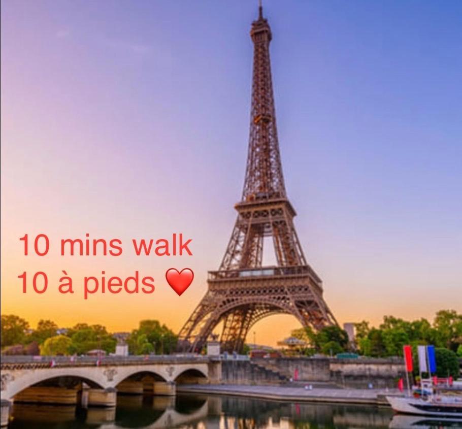 Studio 10 Mins Walk Eiffel Tower, Paris 16 Luaran gambar